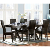 Homelegance Rigby 7 Piece Extension Dining Room Set w/ X-Base