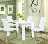 Homelegance Rohme Rectangular Dining Table in High Gloss White