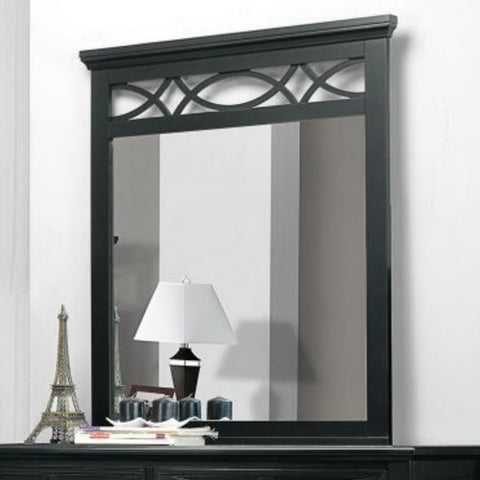 Homelegance Sanibel Rectangular Mirror in Black