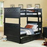 Homelegance Sanibel Twin over Twin Bunk Bed in Black