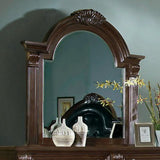 Homelegance Silas Arched Mirror in Rich Cherry