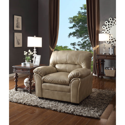 Homelegance Talon Chair in Taupe Leather