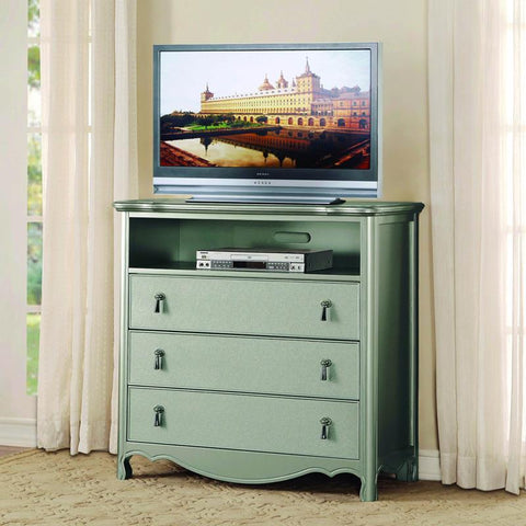 Homelegance Toulouse 3 Drawer TV Chest in Champagne