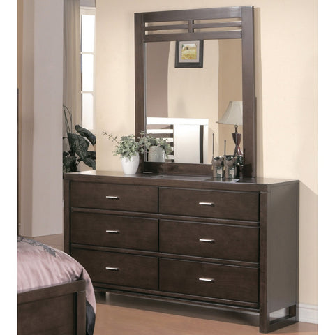 Homelegance Tove Dresser w/ Mirror in Brown