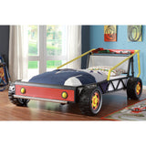 Homelegance Track Twin Race Car Bed in Red