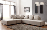 Homelegance Transformation 3 Piece Living Room Set in Neutral Linen