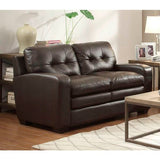Homelegance Urich Ls In Chocolate Genuine Top Grain Leather Match