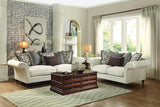 Homelegance Vicarrage 3 Piece Living Room Set in Cream Fabric