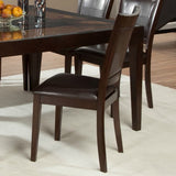 Homelegance Vincent Upholstered Side Chair in Chocolate Brown Vinyl