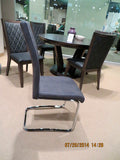 Homelegance Watt Side Chair In Dark Grey Fabric