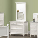 Homelegance Whimsy 4 Drawer Kids' Dresser w/ Mirror in White