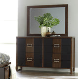 Homelegance Zeigler 6 Drawer Dresser in Brown Cherry
