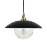 Hudson & Canal Alvia pendant in black and gold