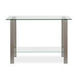 Hudson & Canal Asta console table in nickel