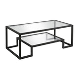 Hudson & Canal Athena Coffee Table in Blackened Bronze