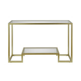 Hudson & Canal Athena Console Table in Gold