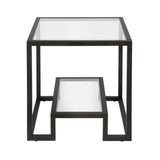 Hudson & Canal Athena Side Table in Blackened Bronze