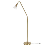 Hudson & Canal Challice Brass Arc Floor Lamp