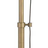 Hudson & Canal Descartes table lamp in brass with pulley system