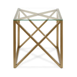 Hudson & Canal Dixon side table in brass