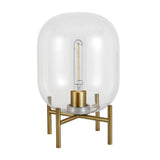 Hudson & Canal Edison Glass and Brass Table Lamp