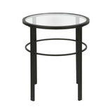 Hudson & Canal Gaia Side Table in Blackened Bronze Finish