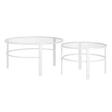Hudson & Canal Gaia nesting table in white