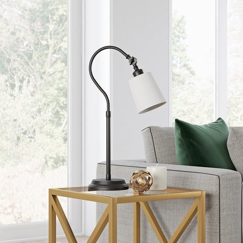 Hudson & Canal Harland Blackened Bronze Table Lamp
