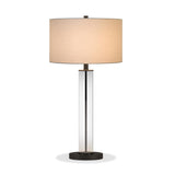 Hudson & Canal Harlow Bronzed and Glass Table Lamp