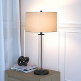 Hudson & Canal Harlow Bronzed and Glass Table Lamp
