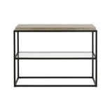 Hudson & Canal Hector Console Table in Blackened Bronze