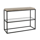 Hudson & Canal Hector Console Table in Blackened Bronze