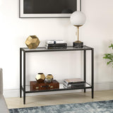 Hudson & Canal Hera Mirrored Console Table in Blackened Bronze