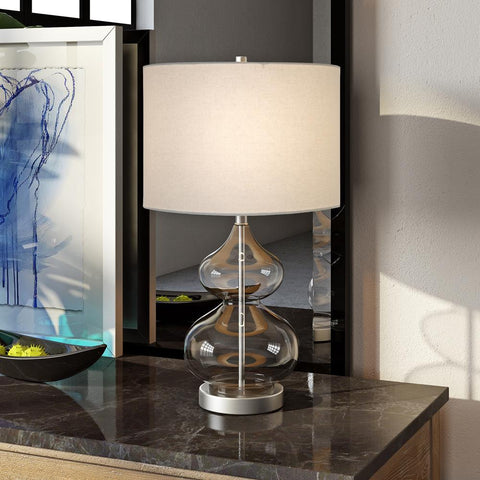 Hudson & Canal Katrin table lamp in clear glass