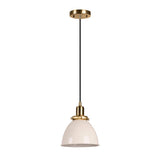 Hudson & Canal Madison Pendant in Pearled White