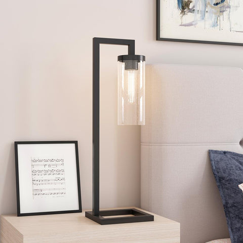 Hudson & Canal Malva table lamp with seeded glass