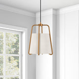 Hudson & Canal Marduk pendant in antique brass