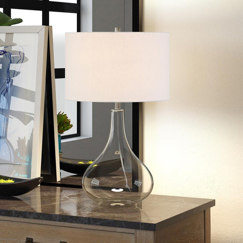 Hudson & Canal Mirabella table lamp in clear