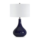 Hudson & Canal Mirabella table lamp in navy