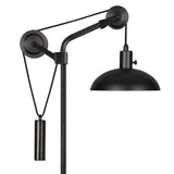 Hudson & Canal Neo Blackened Bronze Pulley Table Lamp