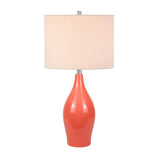 Hudson & Canal Niklas Table Lamp in Living Coral