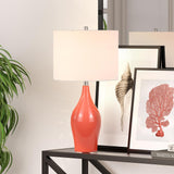 Hudson & Canal Niklas Table Lamp in Living Coral