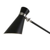 Hudson & Canal Rex Two Tone Black and Brushed Nickel Table Lamp