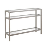 Hudson & Canal Sivil Console Table In Satin Nickel
