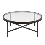 Hudson & Canal Sivil coffee table in blackened bronze