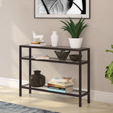 Hudson & Canal Sivil console table in blackened bronze