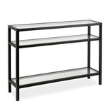 Hudson & Canal Sivil console table in blackened bronze