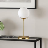Hudson & Canal Theia Brass Globe Table Lamp