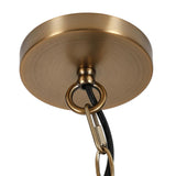 Hudson & Canal Westford Brass and Seeded Glass Pendant