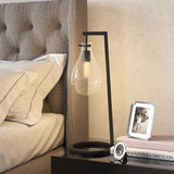 Hudson & Canal Weston Seeded Glass Table Lamp in Brass